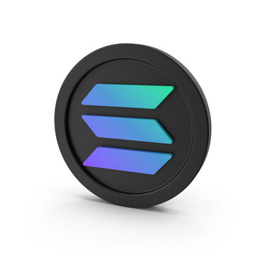 Sol solana crypto coin icon