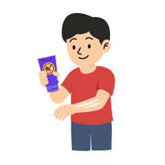 mosquito bite. dengue fever concept