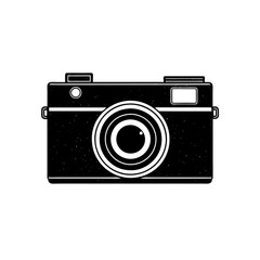 old camera  a vintage film camera with a textured 