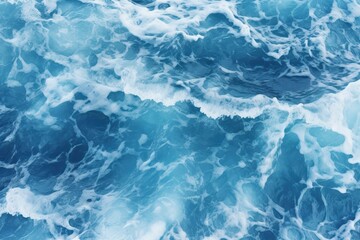 Obraz premium Serene ocean waves turquoise blue water white foam calming seascape peaceful nature scene tranquil