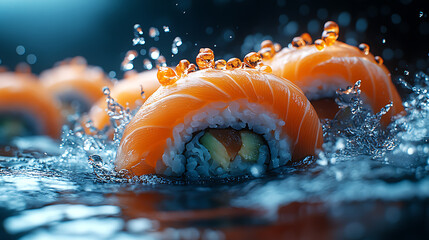 Sushi Symphony in Midair
