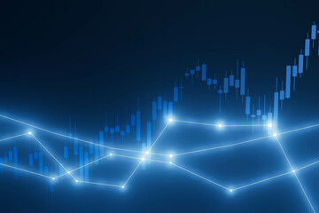 A blue background with a line of numbers and a line of dots