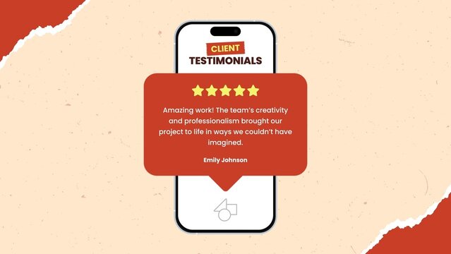 Mobile Testimonial Review Modern Template