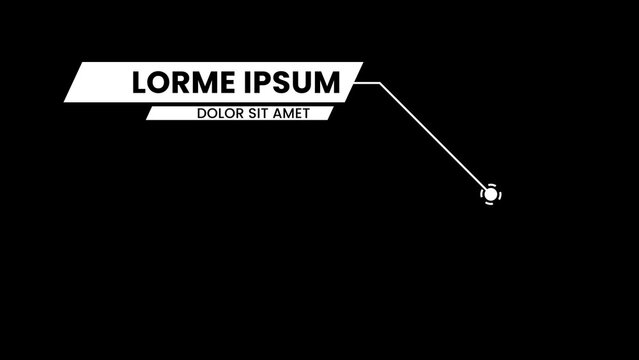 Black & White Modern Pop Up Title