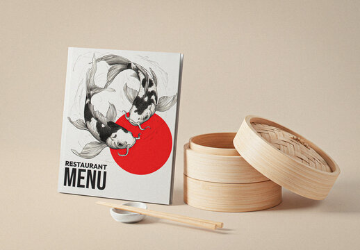 Asian Restaurant Menu Mockup