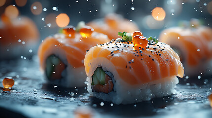 Sushi Symphony in Midair