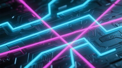 Obraz premium circuit board background