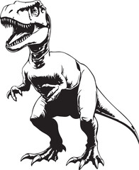 tyrannosaurus rex dinosaur vector © noer