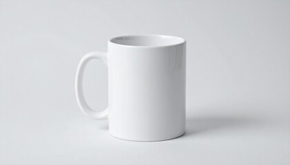 Fototapeta premium white cup isolated on white