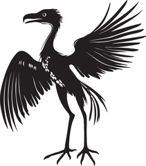 vector illustration of a vulture