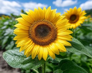Fototapeta premium sunflower in the field