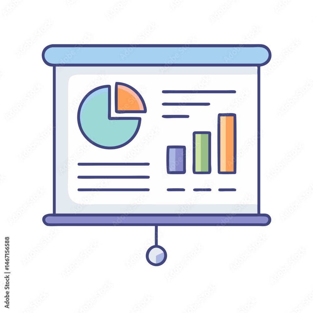 Poster presentation chart diagram business analytics data analysis graph report information board display