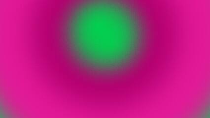 Abstract image with a vibrant green circle centrally placed within a larger, blurred magenta circle