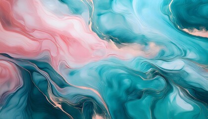 Obraz premium Abstract surreal marble Ocean Mirage background