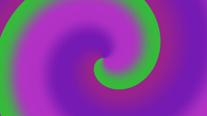 Abstract swirling gradient in vibrant purple and green hues