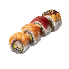 Delicious Rainbow Sushi Roll Close-Up
