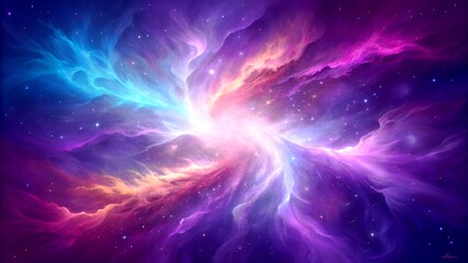 Purple Nebula Universe’s Ever Expanding Beauty