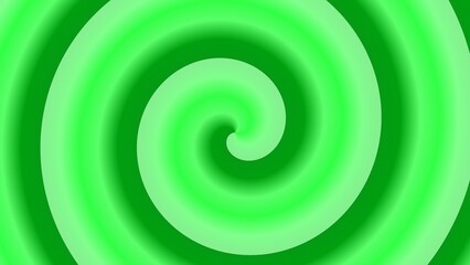 A mesmerizing green spiral design with gradient shades