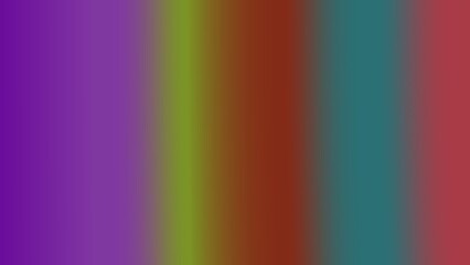 Vertical gradient stripes in purple, lime, brown, teal, and red hues