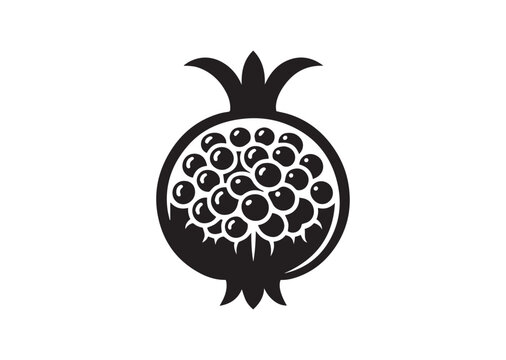 recommend clip art: Pomegranate Silhouette Vector