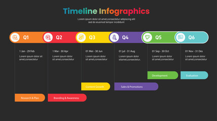 timeline Process infographic design