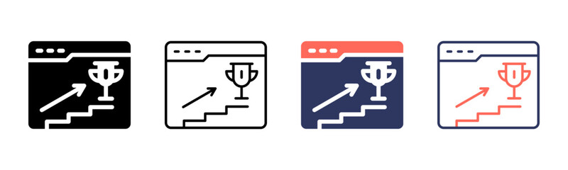 Web Traffic icon sheet multiple style collection