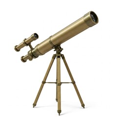 telescope on a white background