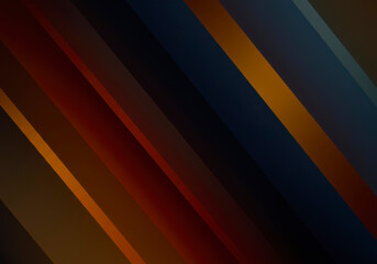 Fototapeta premium Abstract Diagonal Stripes Background Texture Rich Dark Brown Orange and Blue Hues