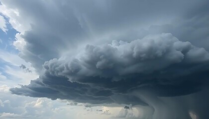 Obraz premium Storm Cloud Forming Rain in the Sky