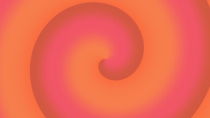 A vibrant, swirling spiral in shades of coral and pink