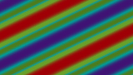 Diagonal stripes of blended red, green, and purple hues