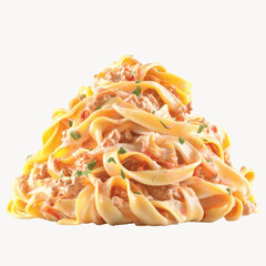 Creamy Tomato and Tuna Pasta Fettuccine