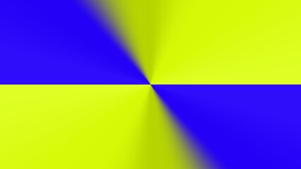 Abstract artwork featuring vibrant yellow and blue gradients, creating a dynamic, symmetrical composition