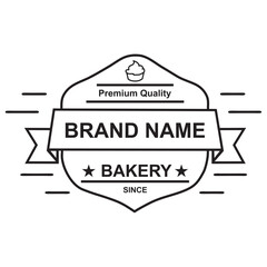 bread food label vector design