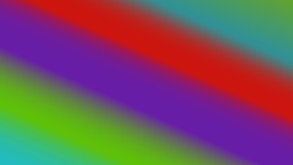 Diagonal stripes of vibrant, blended colors; red, purple, green, and teal create a dynamic gradient effect