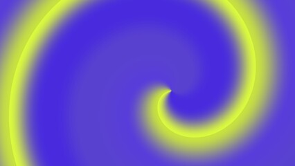 Abstract swirling neon yellow and purple gradient