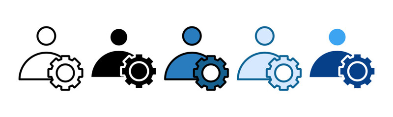 Profile Setup Icon Set Multiple Style Collection