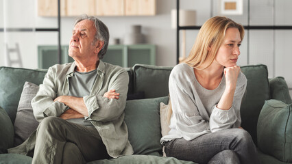 Father and daughter fight, generation gap concept