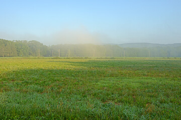 Pink mist at dawn. New Paltz, NY, United States