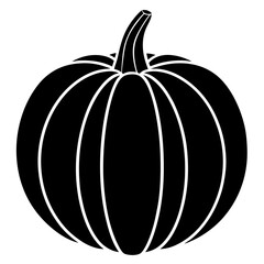 pumpkin vector icon on white background
