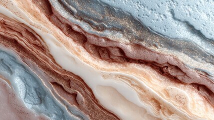Abstract Geological Strata: A mesmerizing close-up captures layers of earth, revealing the intricate formations and textures of a geological marvel.