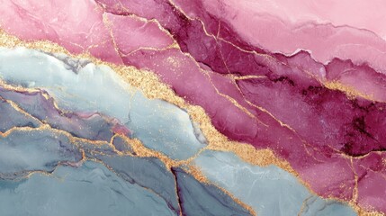 Fototapeta premium Marble Canvas: Abstract textures and patterns intertwine in a visually stunning display. Swirls of color mimic the exquisite look of natural marble. 