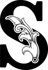 Elegant Flourished Letter S Design