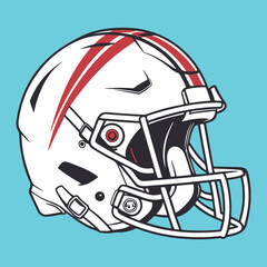 modern helmet illustration isolated on