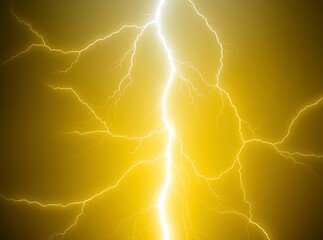 Fototapeta premium Electrifying Display of Nature's Power: A striking image captures the raw power and captivating beauty of a lightning strike, electrifying the sky with radiant light.