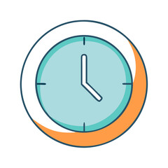 Clock time update icon vector illustration time management deadline schedule appointment reminder alarm