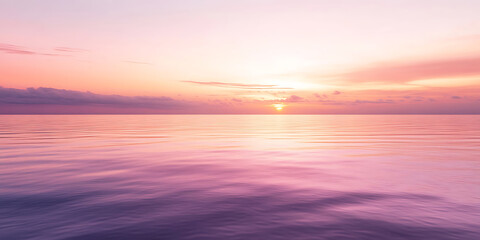 Obraz premium Stunning Sunset Over Calm Ocean Peaceful Nature Wallpaper