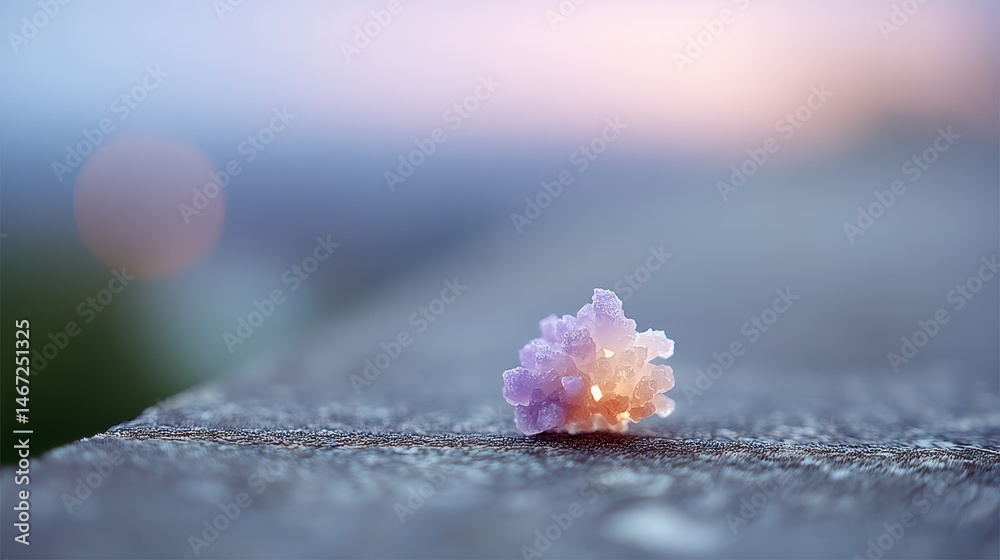 Poster A glowing cloud icon in soft purple and orange hovers above a textured slate surface, creating a dreamy background with space for text