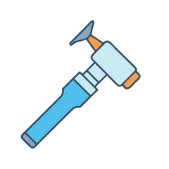 Explore ent otoscope vector illustration for ear examination and diagnosis equipment design use