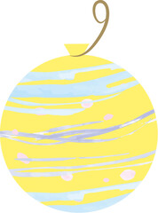 Yoyo balloon illustration_yellow